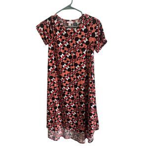 Lularoe NWT Disney Carly Minnie Mouse Dress Sz XXS Peach Orange Maxi Mickey
